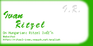 ivan ritzel business card
